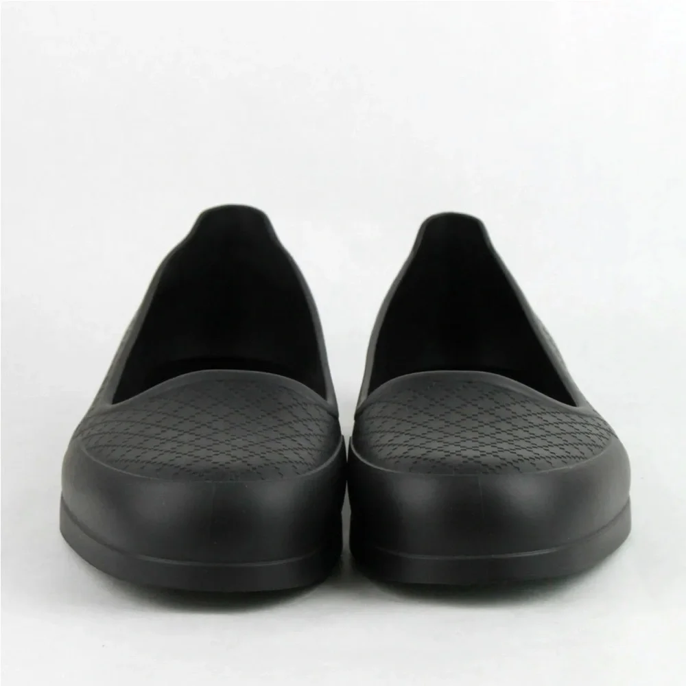 GUCCI Men's New Gucci Black Rubber Overshoe/Shoe Cover w/Diamante Pattern 11